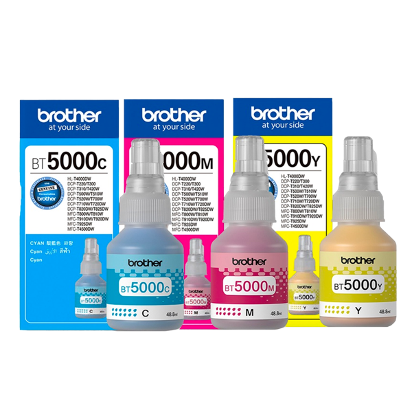 BROTHER INK BT5000CMY TRI PACK INK
