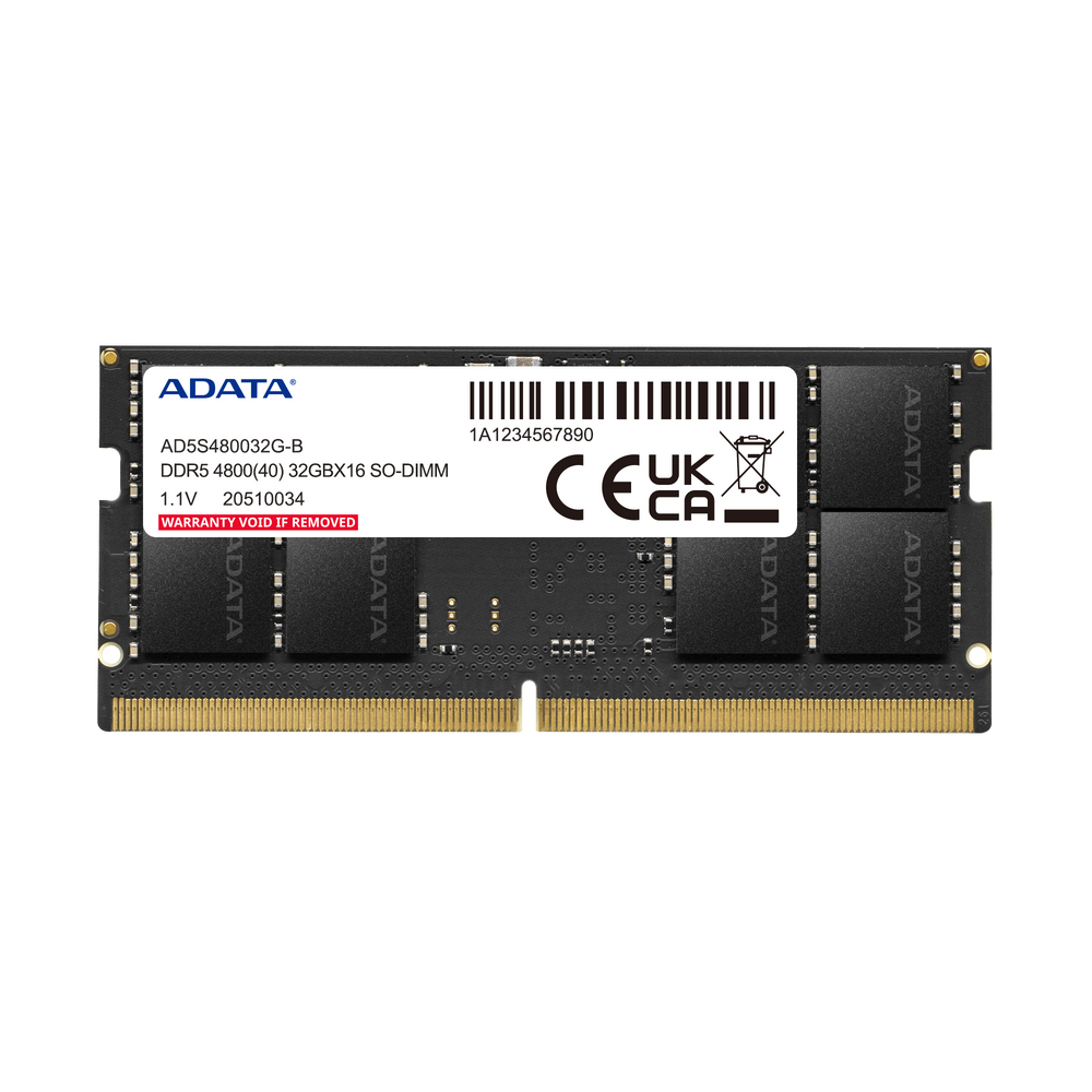 ADATA 8GB DDR5 4800HZ SODIMM LAPTOP MEMORY
