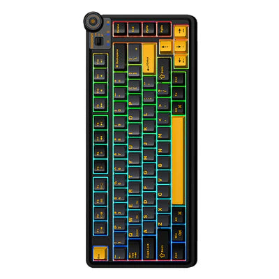 AULA AU75 3-IN-1 HOT-SWAP RGB WITH MULTI-FUNCTION KNOB MECHANICAL GAMING KEYBOARD