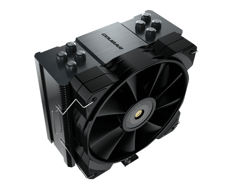 COUGAR FORZA 50 | 1*MHP120 FAN | 4-HEAT PIPES | AMD+INTEL | BLACK SINGLE TOWER CPU AIR COOLER