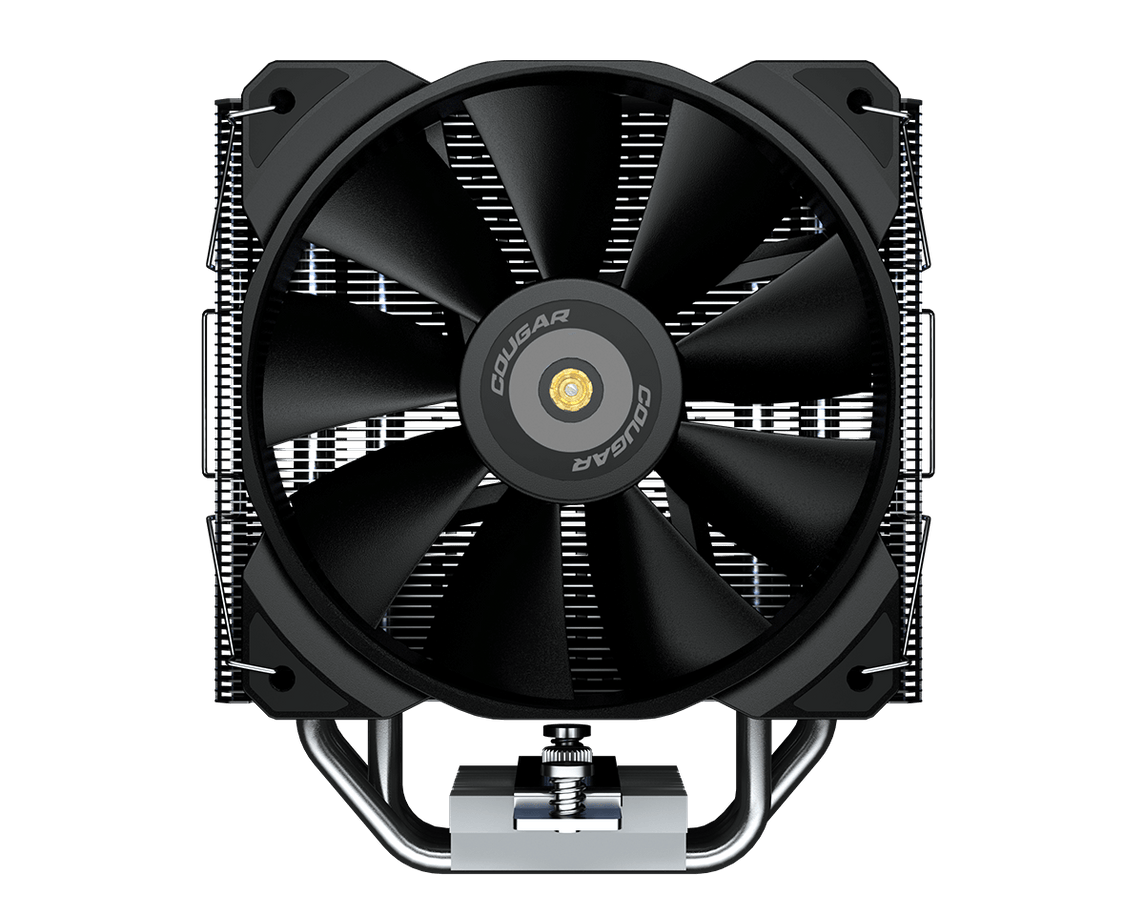 COUGAR FORZA 50 | 1*MHP120 FAN | 4-HEAT PIPES | AMD+INTEL | BLACK SINGLE TOWER CPU AIR COOLER