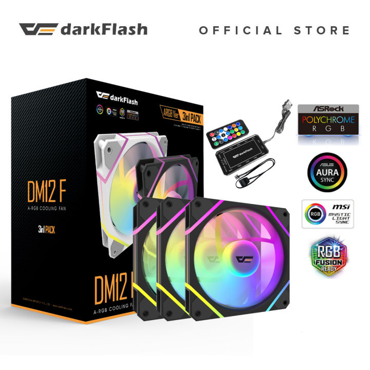 DARKFLASH DM12 F 3IN1 BLACK FAN