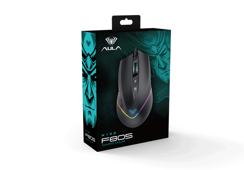AULA F805 WIRED OPTICAL MOUSE WITH 7 KEYS