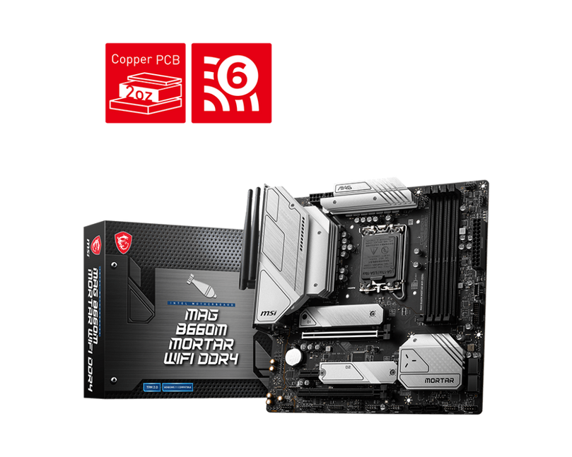 MSI MAG B660M MORTAR WIFI DDR4 MOTHERBOARD