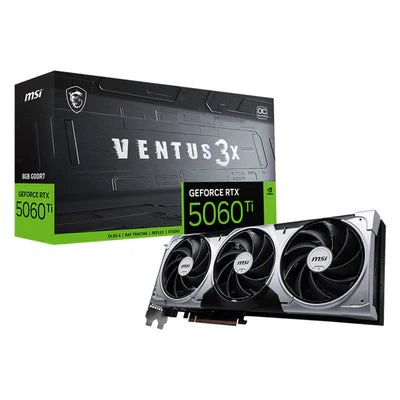 MSI GEFORCE RTX 5060 Ti 8GB GDDR7 VENTUS 3X OC GRAPHICS CARD