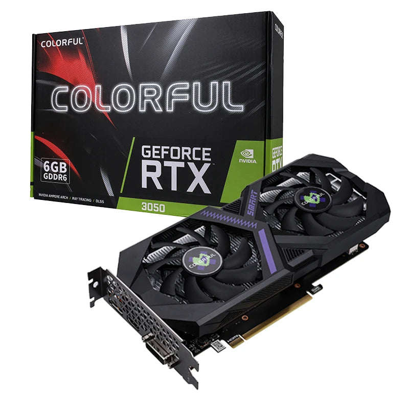COLORFUL IGAME GEFORCE RTX 3050 6GB V4-V GDDR6 GRAPHICS CARD