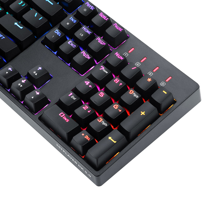 1STPLAYER DK5.0 LITE RGB TKL BLUE SWITCH MECHANICAL GAMING KEYBOARD