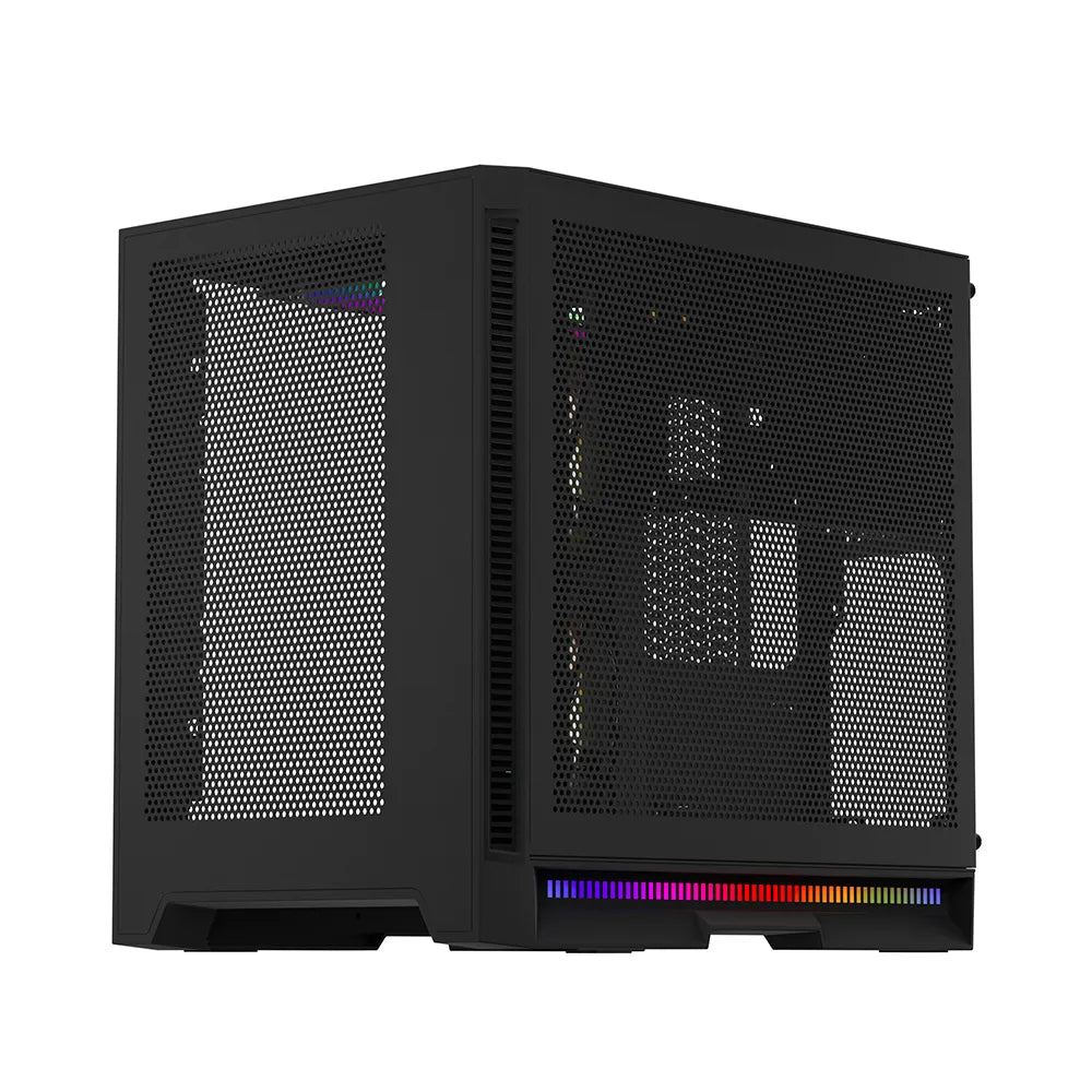 1STPLAYER STEAMPUNK SP6 W ARGB TG-SIDE M-ATX MESH MID-TWR GAMING CASE