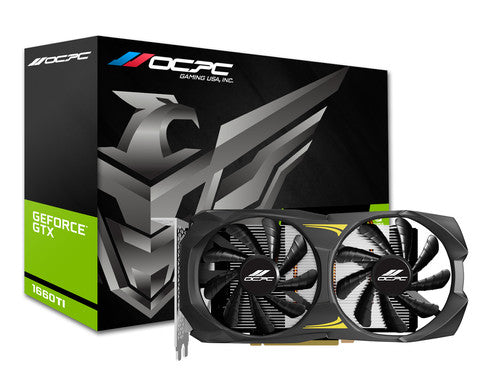OCPC GEFORCE GTX 1660Ti XE | 6GB | GDDR6 | DVI+HDMI+DP | 192-BIT | DUAL FAN GRAPHICS CARD
