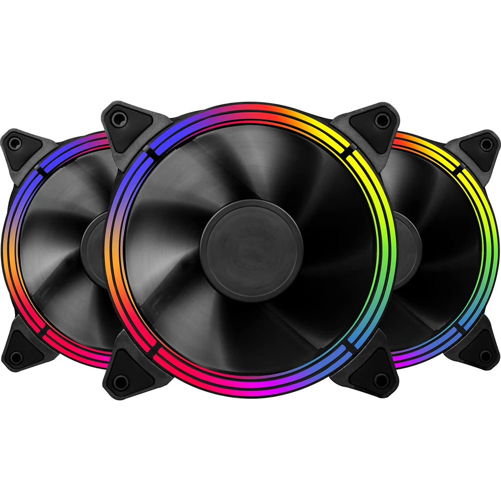 1ST PLAYER FC 3-IN-1 ARGB W HUB+REMOTE KIT GAMING 120MM FANS (3*FANS)