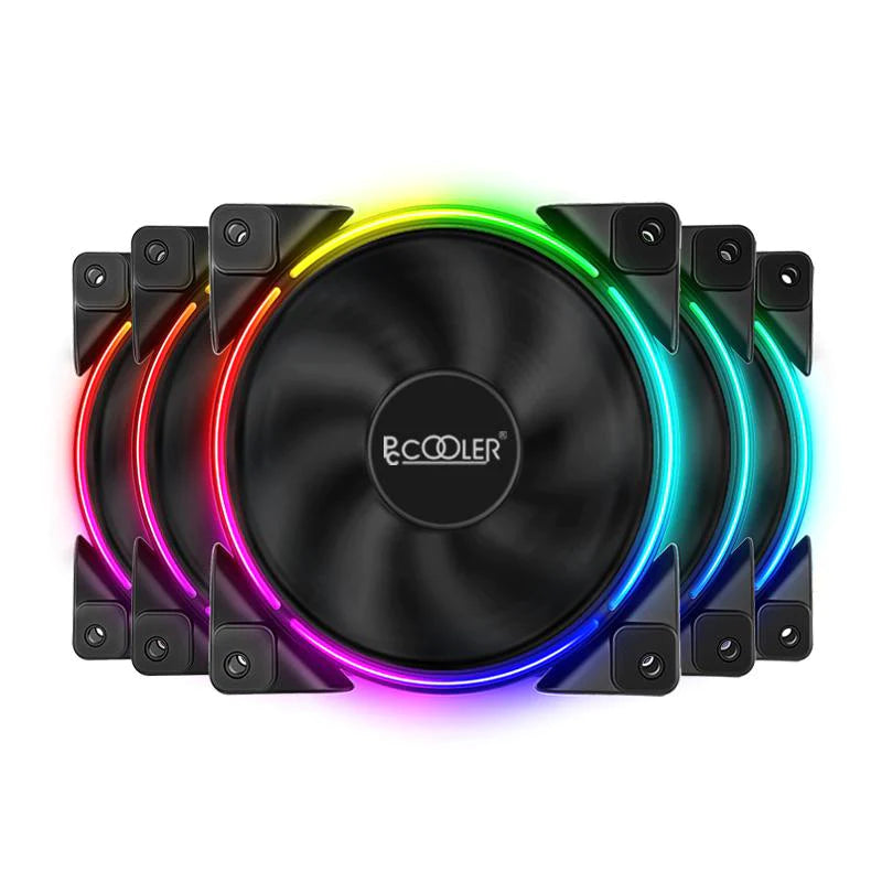 PC COOLER CORONA FRGB 5IN1 KIT WITH RGB CONTROLLER CASE FAN