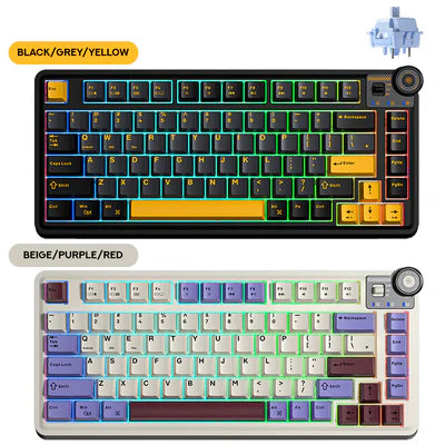 AULA AU75 3-IN-1 HOT-SWAP RGB WITH MULTI-FUNCTION KNOB MECHANICAL GAMING KEYBOARD
