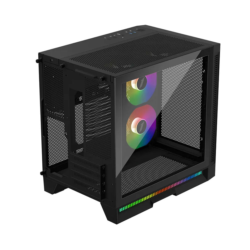 1STPLAYER STEAMPUNK SP6 W ARGB TG-SIDE M-ATX MESH MID-TWR GAMING CASE