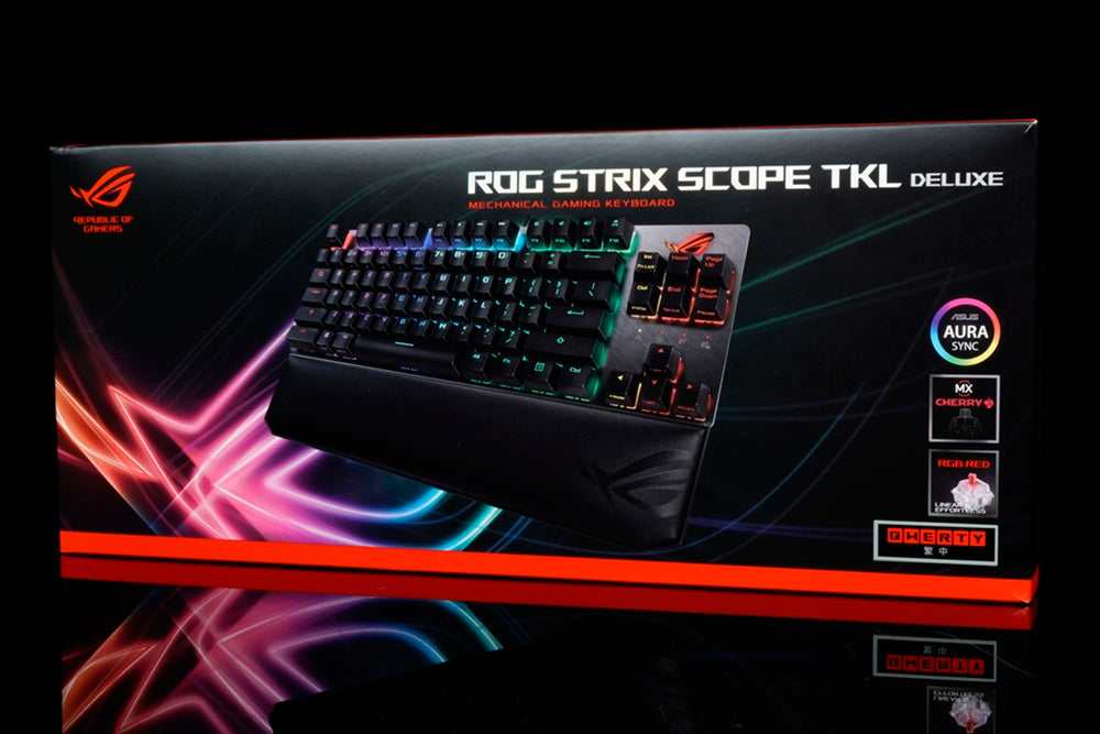 ASUS X801 STRIX SCOPE NX TKL DELUXE RED SWITCH MECHANICAL KEYBOARD