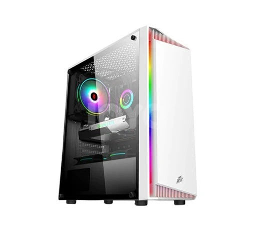 1STPLAYER RAINBOW RB-4 W/ TEMPERED GLASS M-ATX MID- TOWER GAMING CASE