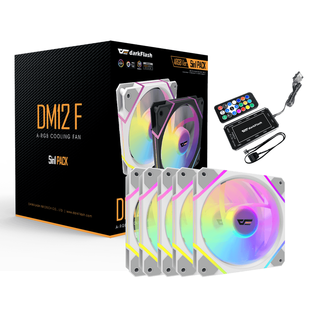 DARKFLASH DM12 F3IN1 WHITE FAN