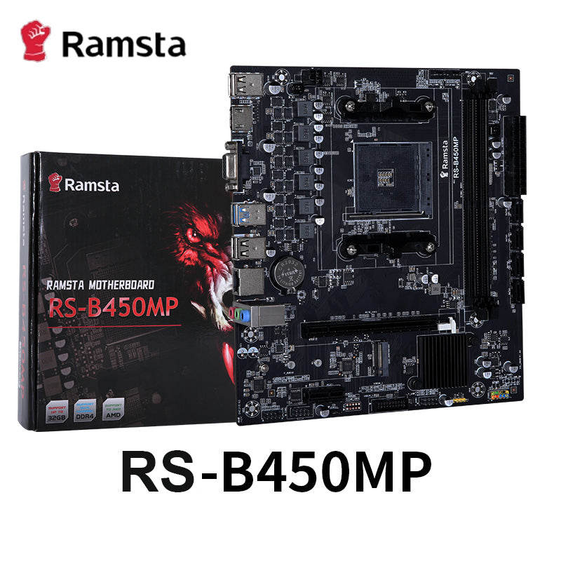 RAMSTA RS-B450MP PRO AM4 DDR4 MOTHERBOARD