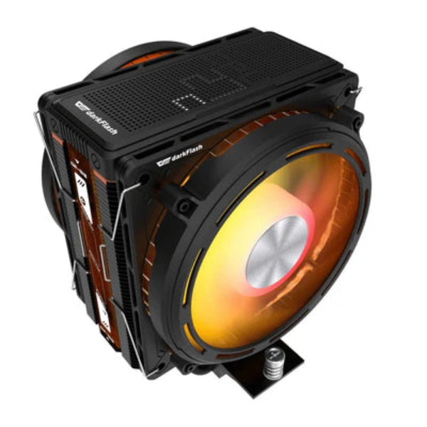 DARKFLASH E400 PLUS LED MATRIX DISPLAY DUAL FAN CPU COOLER