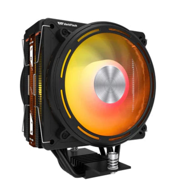 DARKFLASH E400 PLUS LED MATRIX DISPLAY DUAL FAN CPU COOLER