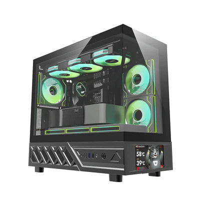 DARKFLASH DS950MV M-ATX GLASS PC CASE