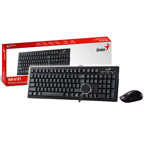 GENIUS KM-8101 WIRELESS KEYBOARD AND MOUSE COMBO