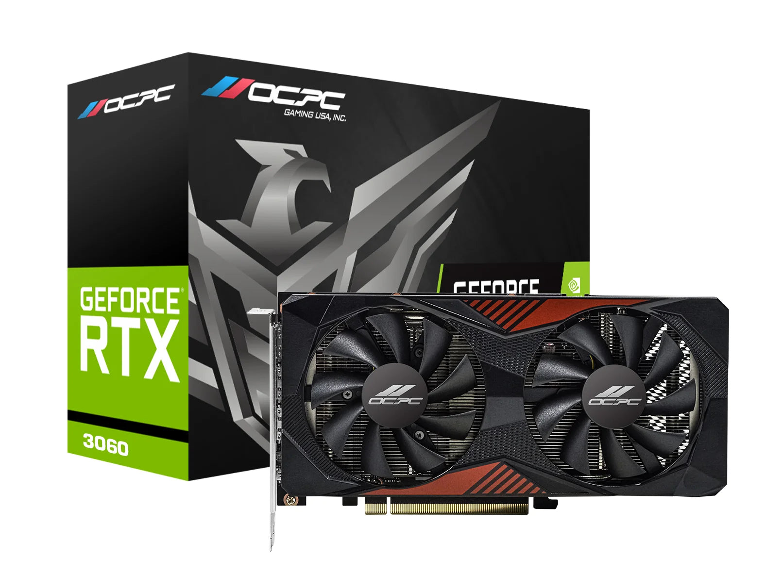 OCPC GEFORCE RTX 3060 XT LHR 12GB-GDDR6 HDMI+DP/192-BIT DUAL FAN W