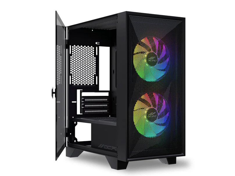 OCPC SCURA MESH MICRO-TOWER GAMING BLACK CASE