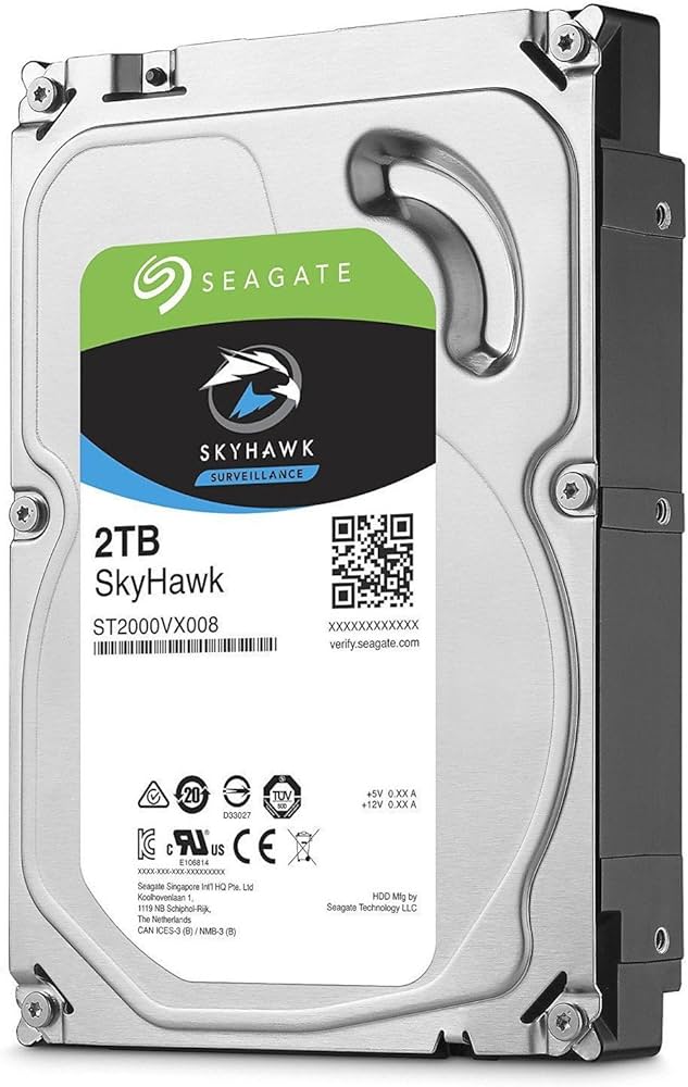 SEAGATE 2TB SKYHAWK SURVIELLANCE 3.5" SATA III 6GB/S 7200RPM INTERNAL HARD DRIVE
