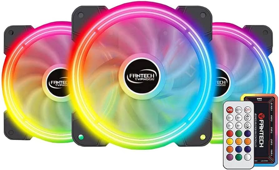 FANTECH FB-302 TYPHOON 3n1 W/ HUB & REMOTE RGB FAN