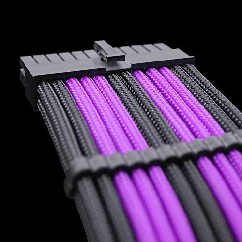 1ST PLAYER STEAMPUNK BVL-001 PSU BLACK/VIOLET SLEEVED EXTENSION CABLE KIT