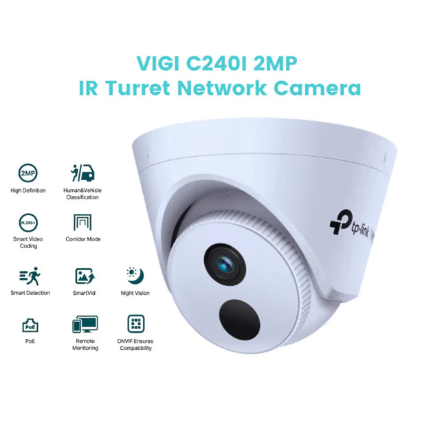 TP-LINK VIGI KIT 2MPIR-44 | 4-CHANNEL IP CAMERA SURVEILLANCE KIT