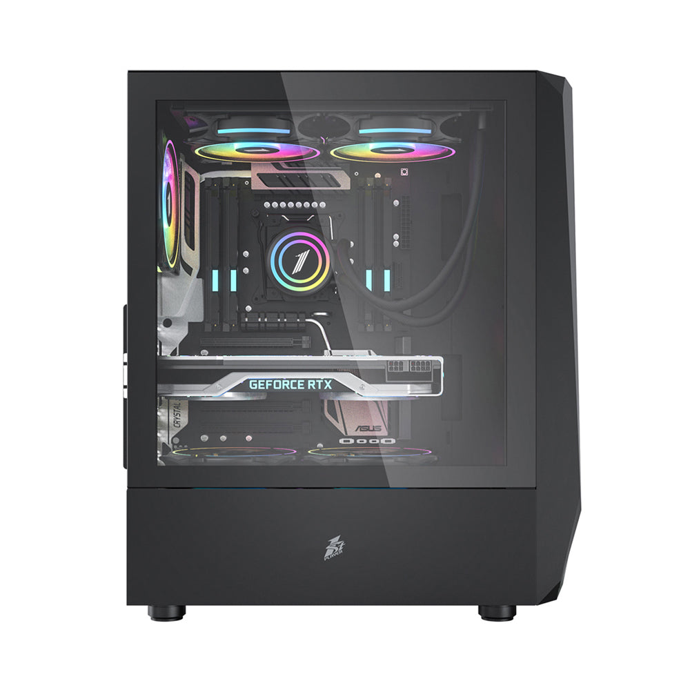 1STPLAYER INFINITE SPACE IS6 MID-TOWER GAMING CASE W/ LED STRIP FRONT/TG-SIDE/ATX