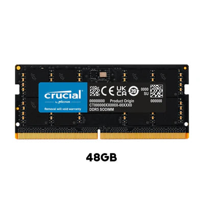 CRUCIAL 48GB DDR5 5600MHZ CL46 SODIMM LAPTOP MEMORY