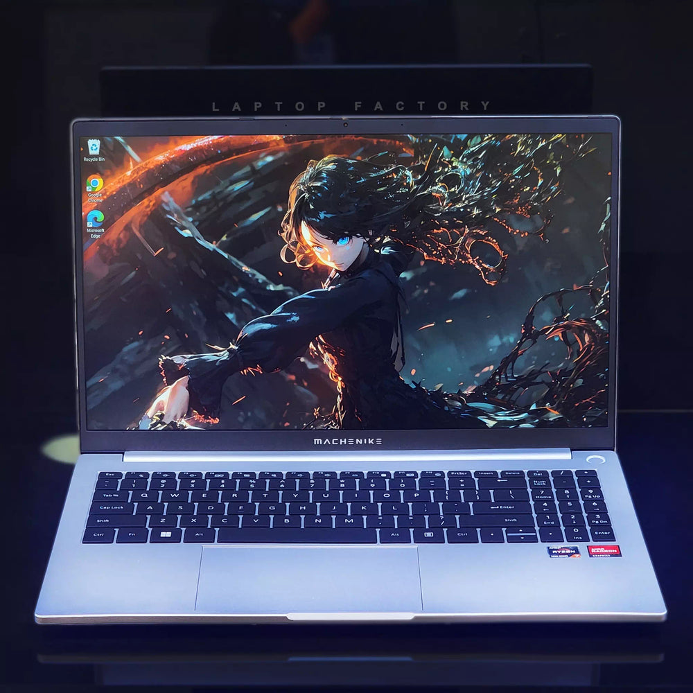 MACHENIKE MC15N (SILVER) | AMD RYZEN 7 7735U | 16GB DDR5 4800MHZ | 512GB PCIE SSD | AMD RADEON VEGA 8 | 15.6" FHD (1920X1080) | WINDOWS 11 PRO LAPTOP