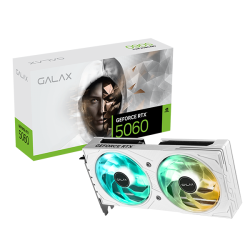 GALAX GEFORCE RTX 5060 8GB EX WHITE GDDR7 128 BIT GRAPHICS CARD