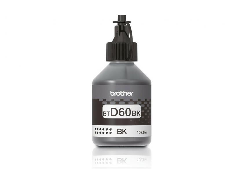 BROTHER BTD60BK GENUINE INK SINGLE BOTTLE (BLACK)