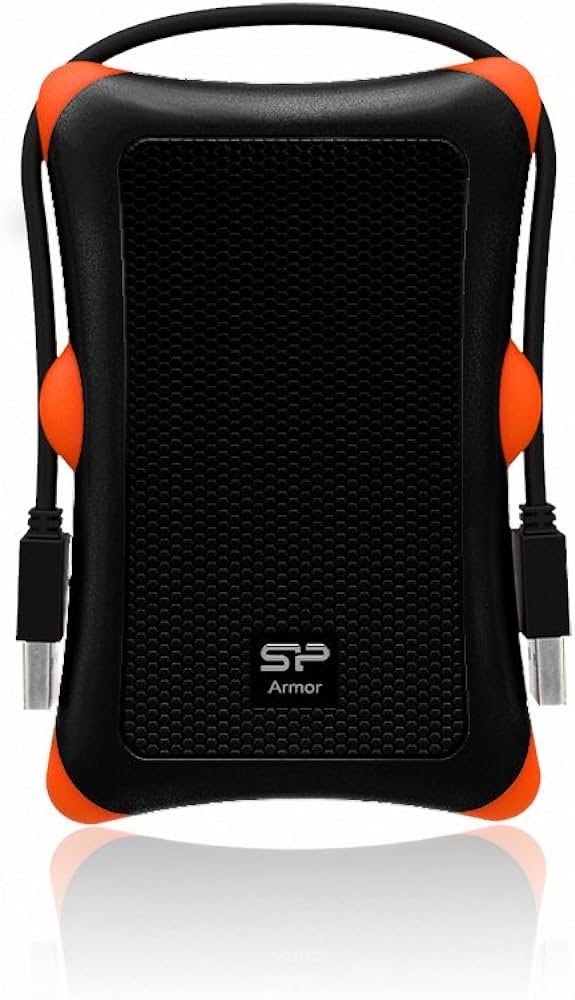 SILICON POWER 1TB A30 SHOCKPROOF ARMOR BLACK EXTERNAL HARD DRIVE