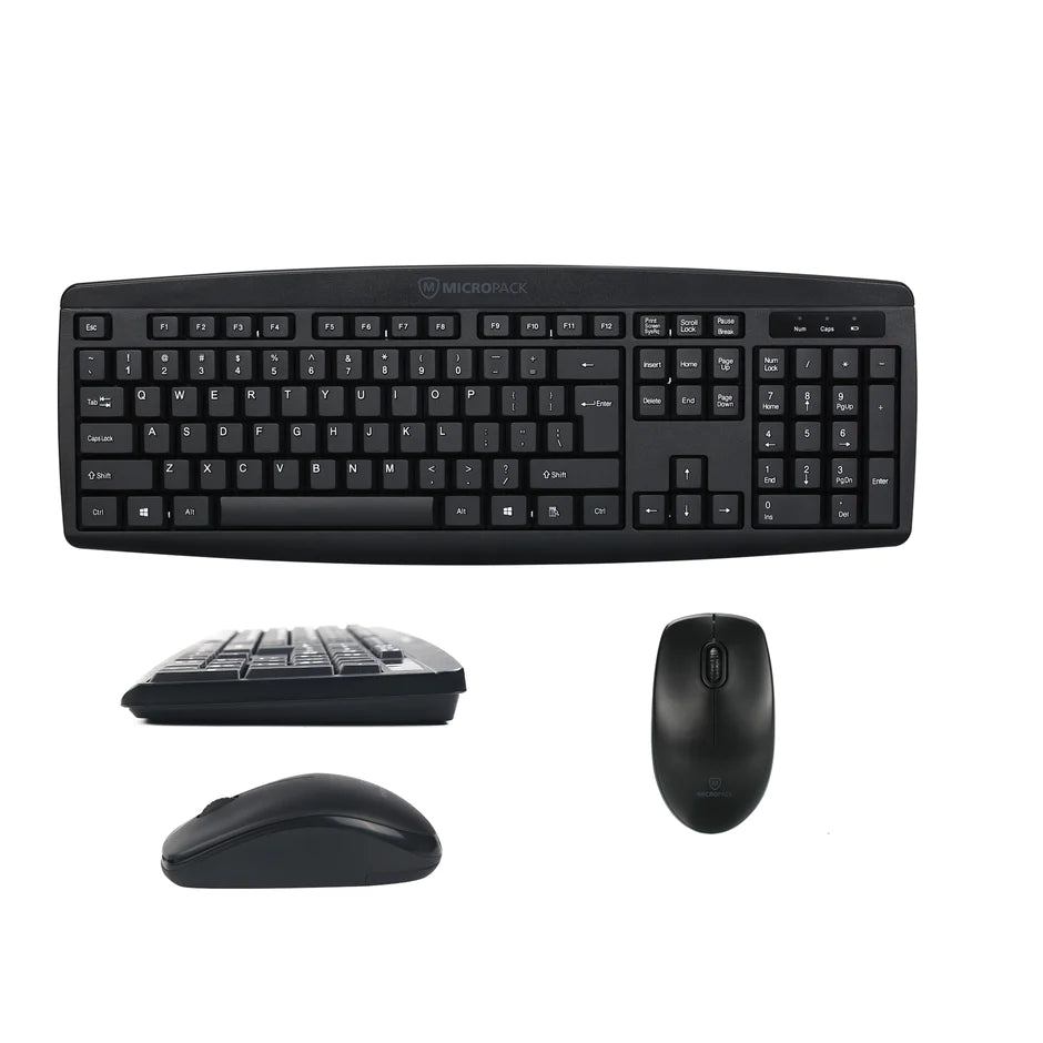 MICROPACK KM203W WIRELESS COMBO KEYBOARD AND MOUSE