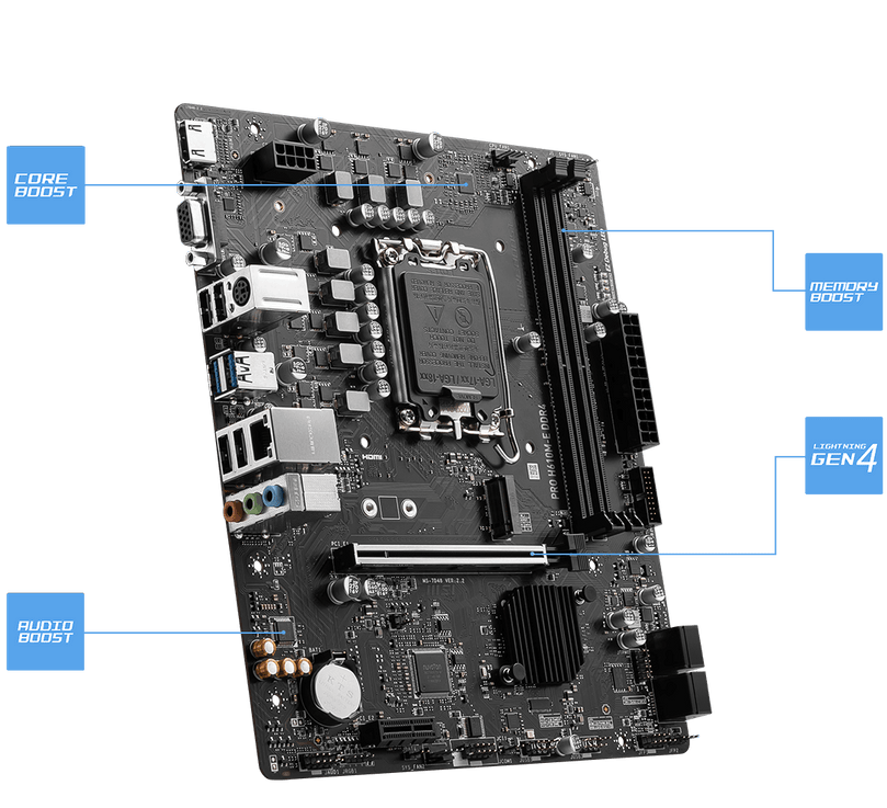 MSI PRO H610M-E DDR4 MOTHERBOARD