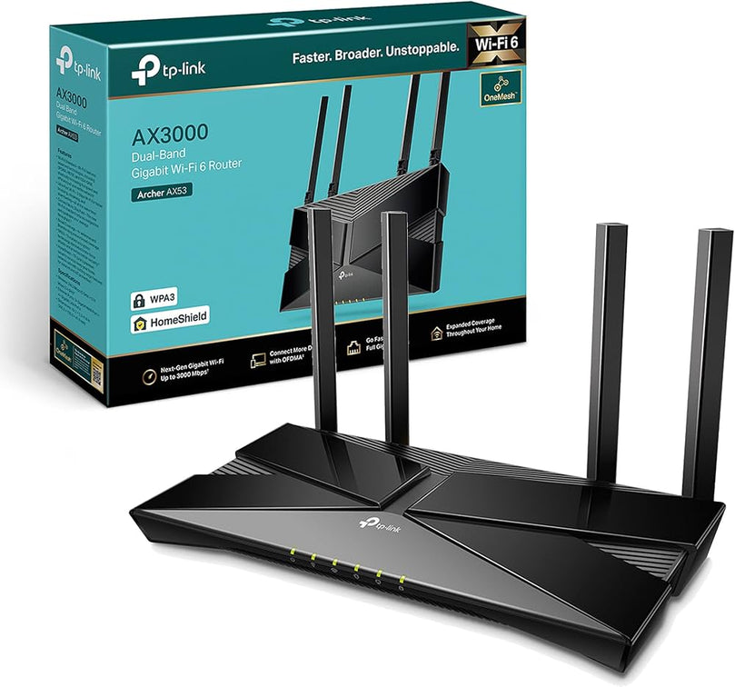 ARCHER AX53 AX3000 DUAL BAND GIGABIT WI-FI 6 ROUTER