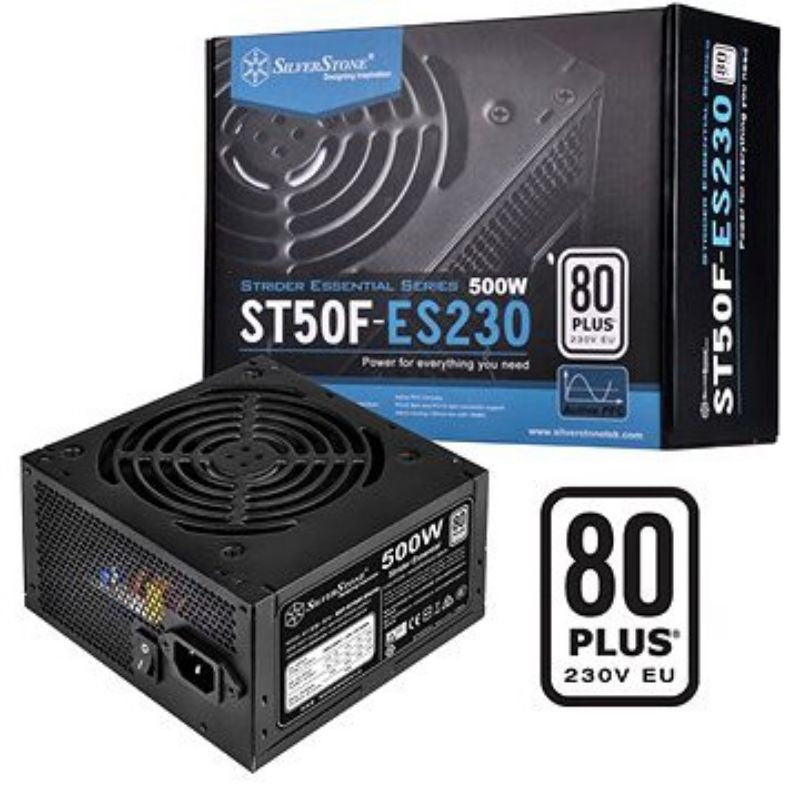 SILVERSTONE STRIDER ESSENTIAL 500WATTS 80PLUS SST-ST50F-ES230 APFC NON-MODULAR POWER SUPPLY