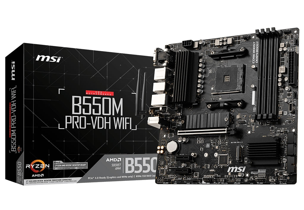 MSI B550M PRO-VDH WIFI AM4 MOTHERBOARD