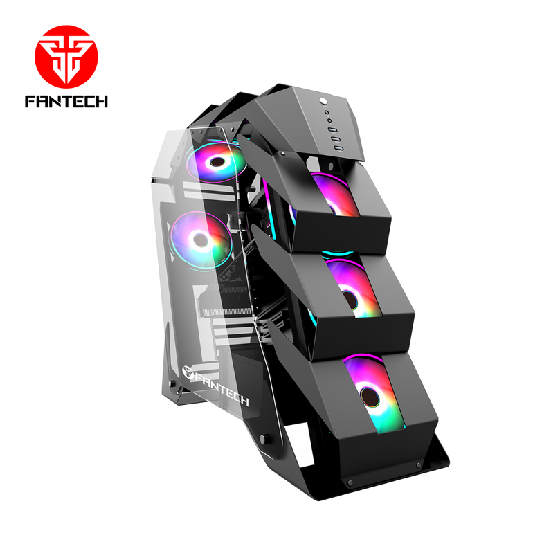 FANTECH CGX7 COBALT GAMING PC CASE RGB MID TOWER GAMING CASE