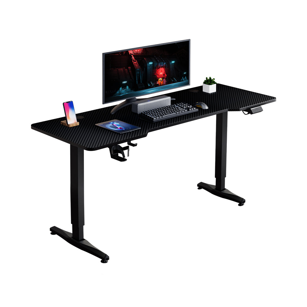 1ST PLAYER MOTO-E 1460 W CUP & HEADSET HOOK MOTORIZED GAMING DESK