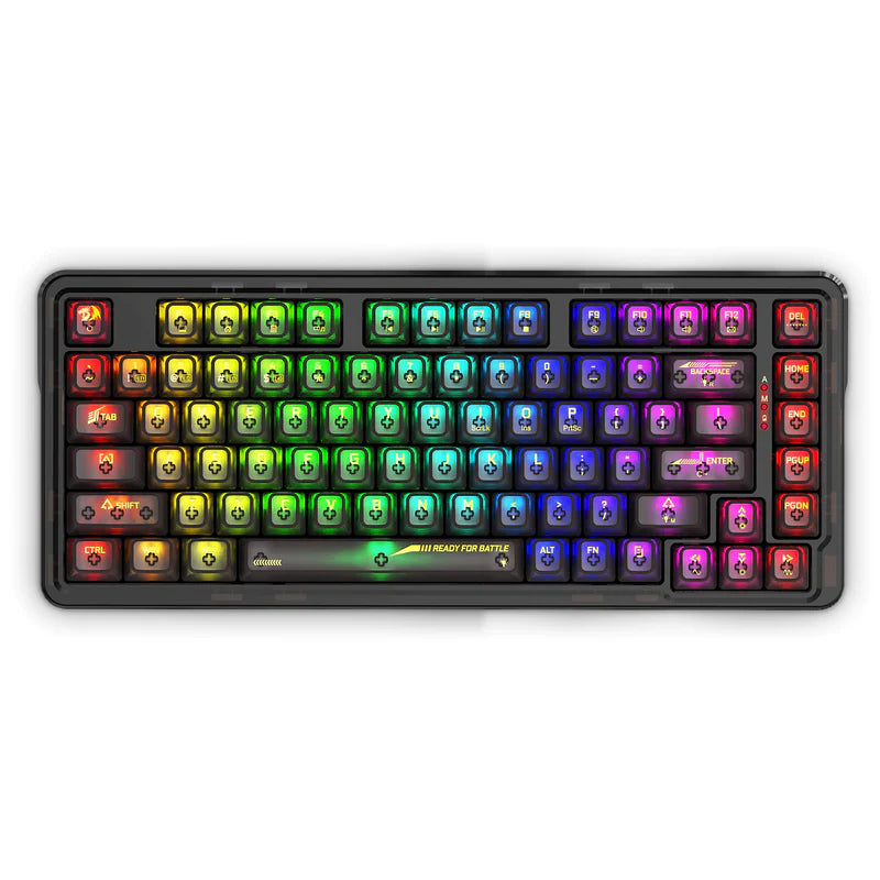 REDRAGON K649CTB-RGB-PRO ELF PRO CRYSTAL BLACK MECHANICAL KEYBOARD