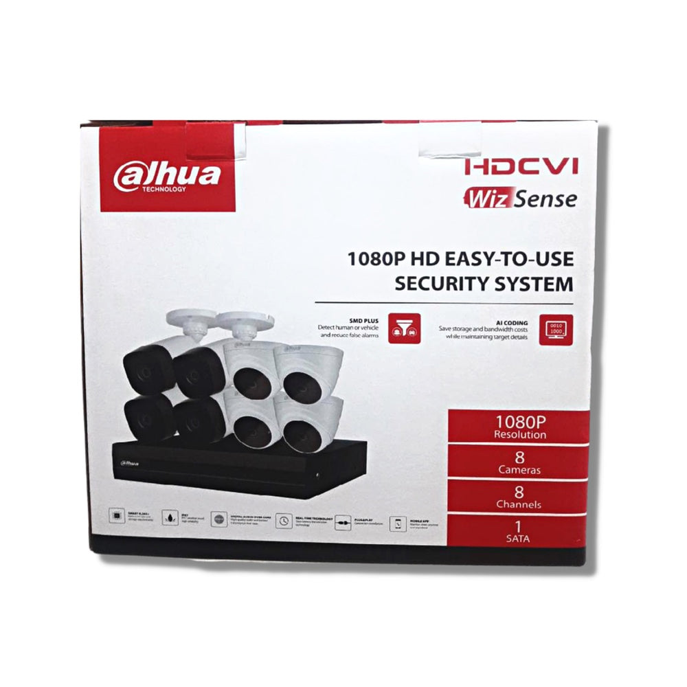 DAHUA DH-KIT-CVI2MP4B4T-I 8 CHANNEL 1080P 2MP HDCVI KIT SECURITY SYSTEM CCTV CAMERA