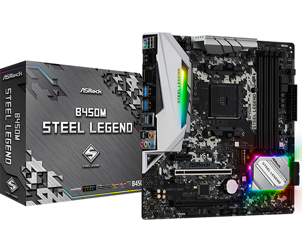 ASROCK B450 STEEL LEGEND MOTHERBOARD