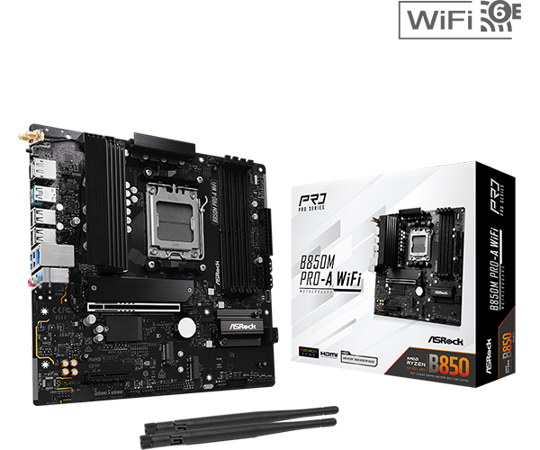 ASROCK B850M PRO-A WIFI AMD DDR5 MOTHERBOARD