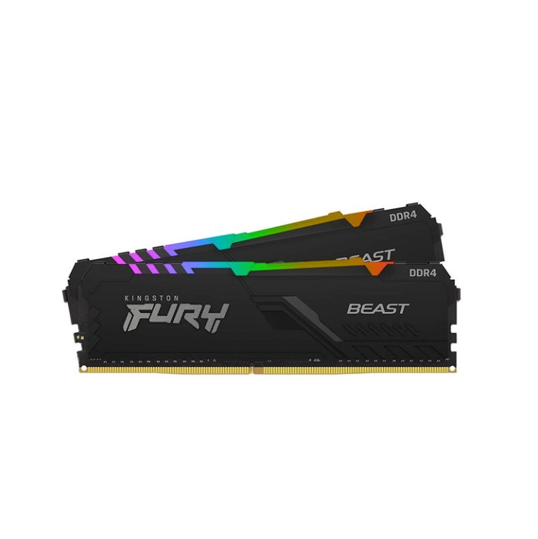 KINGSTON FURY BEAST RGB 16GB (8GBx2) 3200MHZ DDR4 CL16 DESKTOP MEMORY