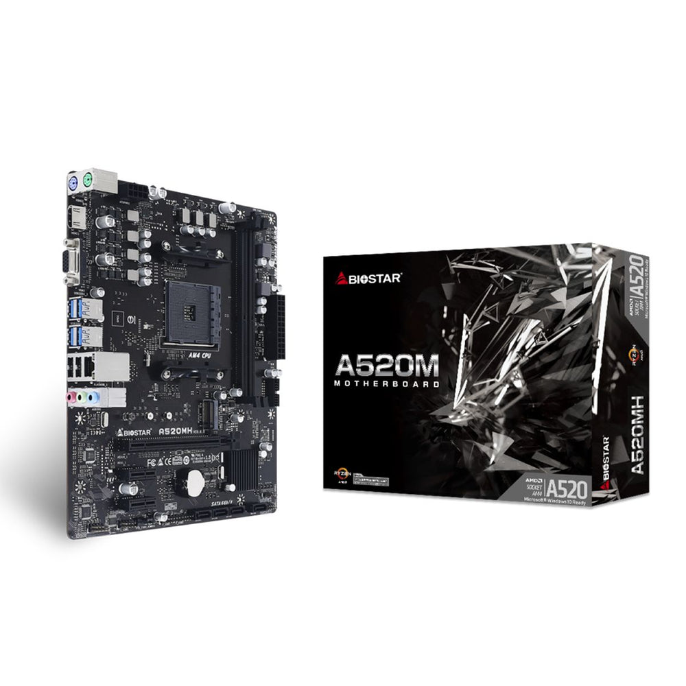 BIOSTAR A520MS AMD AM4 MOTHERBOARD